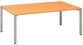 Alfa Office  Alfa 420 konferenciaasztal szürke lábazattal, 200 x 120 x 74,2 cm, bükk Bavaria mintázat%