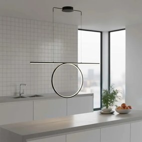 LED csillár kábelen ODETTA LED/42W/230V 4000K fekete