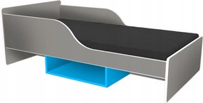 Gyerekágy Smile 180x80 szürke-kék