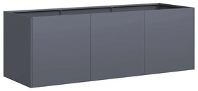 vidaXL növénytartó antracitszürke 120x40x40 cm hidegen hengerelt acél