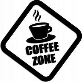 Kivágható Coffee Zone matrica különböző színekben! matricák