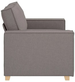 kétszemélyes, bézs színű, szövetből készült kanapé 120 cm
