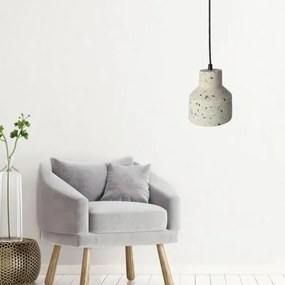 Csillár zsinóron TERRAZZO 1xE27/60W/230V átm. 12 cm krémes