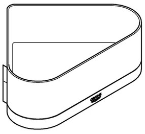 GROHE 41038000 - Sarok zuhanytálca SELECTION fényes króm