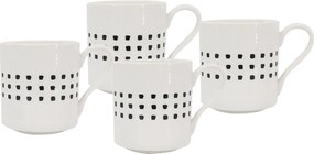 4 db-os készlet, Grafico bögre, 350 ml