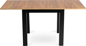 Stół MAX Rozkładany 80-160 cm Dąb Craft/Czarny