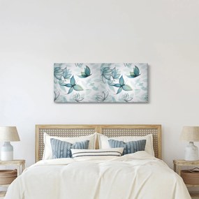 Kép - kék csokornyakkendő (120x50 cm)