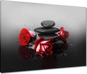 Vászonkép 80x60 Vörös rózsák Spa