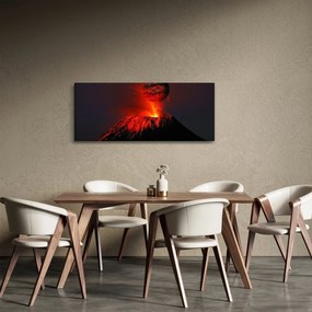 Egy vulkán képe (120x50 cm)