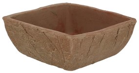 Terrakotta virágcserép, szögletes