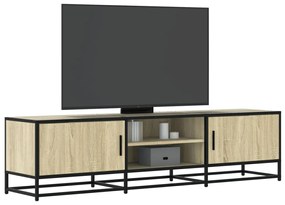 sonoma tölgy színű szerelt fa és fém TV-szekrény 160x35x41 cm