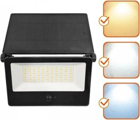Napelemes LED reflektor érzékelővel NCS G2 LED/30W/3,7V 3000/4000/6500K IP54 5200 mAh