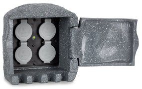 Power Rock Smart, kerti csatlakozó aljzat, WiFi vezérlés, 3680 watt, IP44