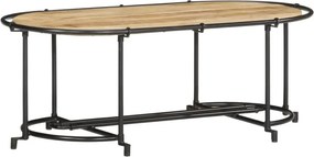 vidaXL tömör nyers mangófa dohányzóasztal 110 x 55 x 40 cm