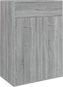 vidaXL szürke sonoma színű szerelt fa cipősszekrény 60 x 35 x 84 cm