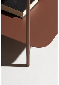 Terrakotta színű fém dohányzóasztal 70x73 cm Beatrix – MOME