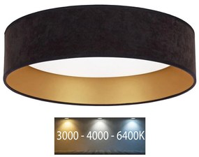 Brilagi Brilagi - VELVET LED 24W mennyezeti lámpa 3000/4000/6400K fekete/arany BG0276