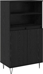 vidaXL Magasfiú Fekete 60 x 36 x 110 cm Faanyag
