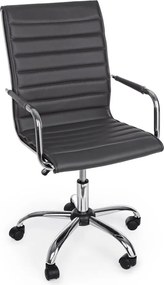 Sötétszürke bőrutánzat irodai szék Perth – Yes Everyday