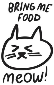 Illusztráció Bring me food. Meow! Angry cat face., Igor Levin