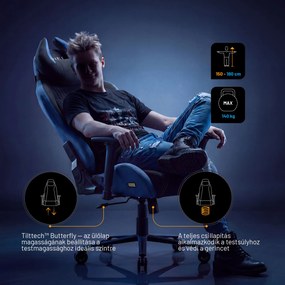 Szövet gamer szék fekete-kék Diablo X-Horn 2.0 Night Blue Normal
