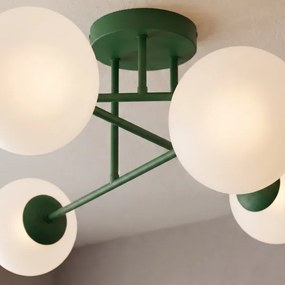 Felületre szerelt csillár ROMA 6xE14/10W/230V zöld