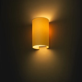 RENDL RON W 15/25 fali lámpa Chintz sárgabarack/fehér PVC 230V LED E27 15W