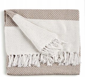 Pamut Ágytakaró 130 X 160 CM Bézs 100 % Pamut