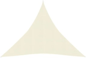 krémszínű HDPE napvitorla 160 g/m² 4 x 4 x 4 m