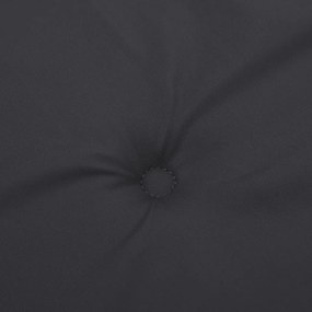 2 db fekete oxford szövet háttámlás székpárna 100x50x3 cm