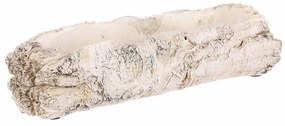 Virágtartó - virágláda, nyírfa utánzat, 32 x 12 x8 cm, 32 cm