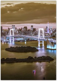 Poszterek 70x100 Szivárványhíd Tokióban