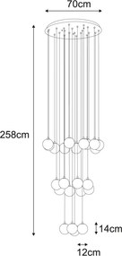 KAJA KP-32 ASPEN Fehér Színű Függeszték 24xG9 10W IP20