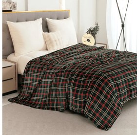 Mikroplüss takaró GLENMOORE, zöld Méret: 160 x 200 cm