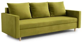 ALMA Nagyméretű kinyitható kanapé Világos zöld