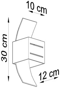 Fali lámpa LORETO 1xG9/40W/230V fekete