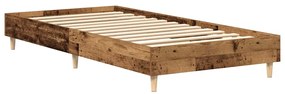 antik fa szerelt fa ágykeret matrac nélkül 75x190 cm