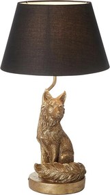 Endon modern asztali lámpa fox fekete arany end106796