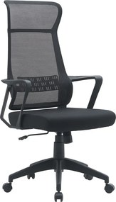 Fekete kárpitozott irodai szék Hoboken – Yes Everyday