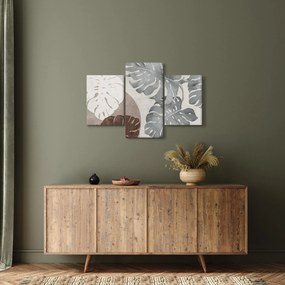 Kép - Design levelekkel (90x60 cm)