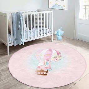 Rózsaszín gyerek szőnyeg ø 120 cm Comfort – Mila Home