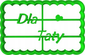 Forma Lyukasztó Mézeskalács kiszúró Apák Napja Felirat Apának 8cm