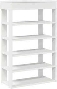 vidaXL fehér szerelt fa cipőtároló szekrény 60x30x98 cm
