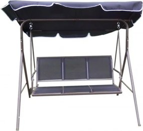 ROJAPLAST Kerti hintaágy COMFORT Fekete