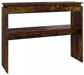 füstös tölgy színű szerelt fa tálalóasztal 102 x 30 x 80 cm