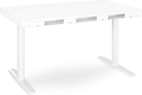 Elektromos ülő-álló íróasztal fiókkal és Qi vezeték nélküli töltővel fehér, 1200 mm: ELLIS