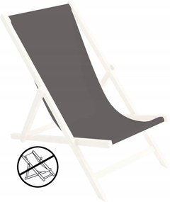 Napozóágy Ülőgarnitúra Fa Strand Kerti Egyszínű Grafit Szürke