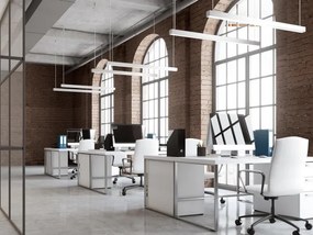 LED2 - LED függőlámpa zsinóron LINO LED/24W/230V 3000K/3500K/4000K 90 cm fekete