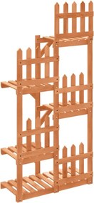 vidaXL tömör fenyőfa virágtartó állvány 60 x 25 x 130 cm
