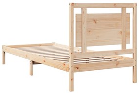tömör fa extra hosszú ágykeret matrac nélkül 100 x 210 cm